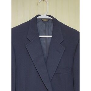 Vintage John Weitz Palm Beach Blazer Mens 38R Navy Gold Buttons Made‎ USA 90s